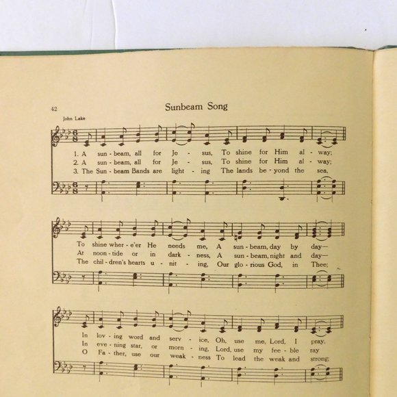 Missionary Melodies Song Book 1950 Vintage Children Sunbeams Broadman Press HB - Picture 7 of 10